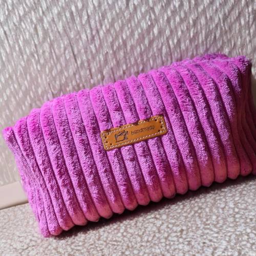 Kosmetiktasche Stiftemäppchen pink– weich, wasserfest & stilvoll | Kulturtasche, Schminktasche, Organizer