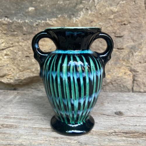 kleine Art Deco Amphore Vase 10,3 cm Scheurich & Greulich Keramik  1948 - 1954
