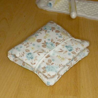 Tampontasche, Kosmetiketui, Minitäschchen aus Biobaumwolle, Handarbeit