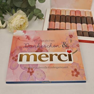 MERCI BANDEROLE für Erzieher  | Kindergarten Abschied | Tagesmutter Danke Geschenk | PDF Vorlage | Digital Download
