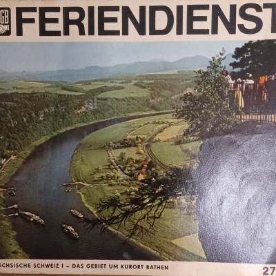 FDGB  -  Feriendienst  - Sächsische Schweiz-Das Gebiet um Kurort Rathen - 1968  -