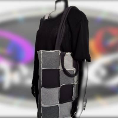 Stofftasche aus Glitzersweat