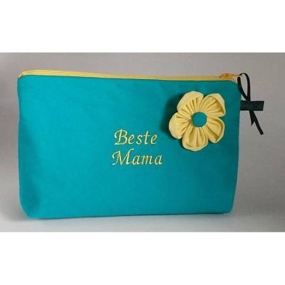 Kosmetiktasche BESTE MAMA Geschenk Muttertag Geburtstag Einzelstück