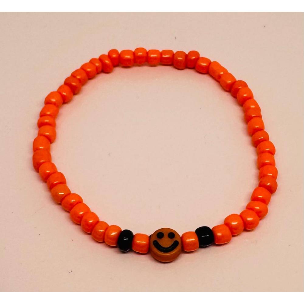 Smiley Perlenarmband – Handgefertigtes Kawaii Armband – Buntes Emoji Armband – Sommer Schmuck – Festival Accessoire Bild 5