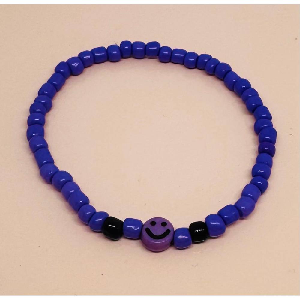 Smiley Perlenarmband – Handgefertigtes Kawaii Armband – Buntes Emoji Armband – Sommer Schmuck – Festival Accessoire Bild 7