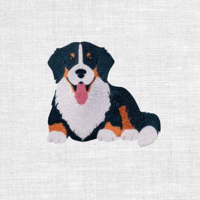 Berner Sennenhund . gestickter Aufnäher Patch Bügelflicken