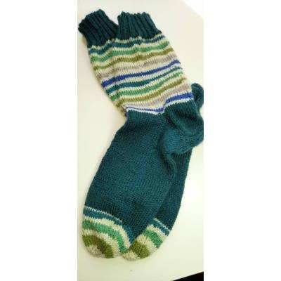 Schöne handgestrickte Socken, Gr. 38/39