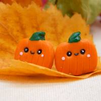 Kürbis Kawaii Ohrstecker Halloween Schmuck für den Herbst