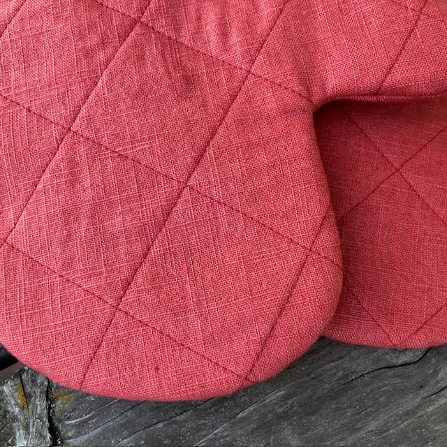 Ofenhandschuhe Leinen rot Bild 3