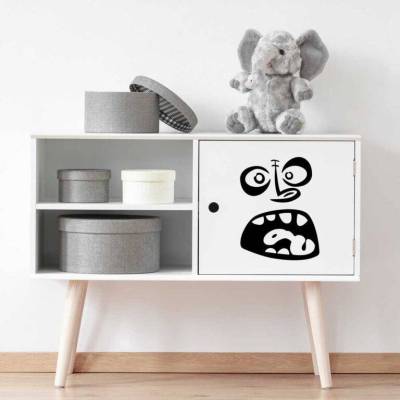 Möbelaufkleber Monster Knubbel | Kinderzimmer Aufkleber für Möbel | Vinylaufkleber | Dekoration Möbel