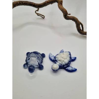 Magnet Duo Schildkröten Blau-weiß