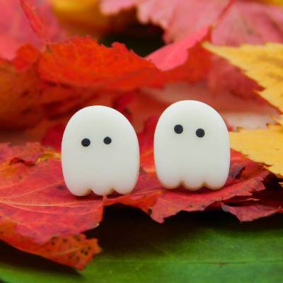 Geister Ohrstecker nachtleuchtend Halloween Schmuck für den Herbst