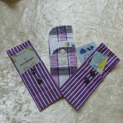 Upcycling – Kartenetui aus einer Hemdmanschette | Geschenkverpackung | EC- & Visitenkartenetui