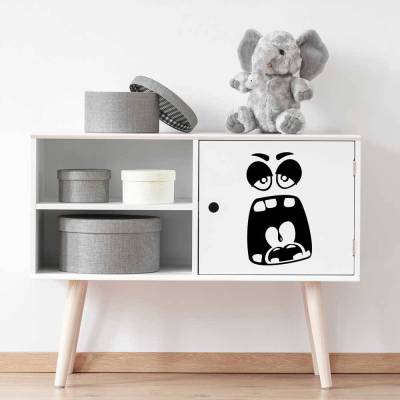 Möbelaufkleber Monster Schlafi | Kinderzimmer Aufkleber für Möbel | Vinylaufkleber | Dekoration Möbel