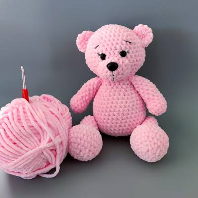 Handgehäkelter Teddybär/Kuscheltier/Teddy