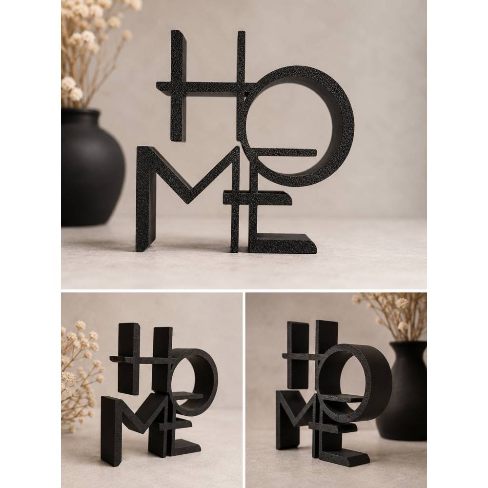 HOME Schriftzug – Moderne Deko aus dem 3D-Drucker Bild 1