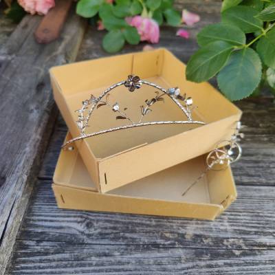 Vintage Silberbraut, Hochzeitskrone, Diadem, Silberhochzeit
