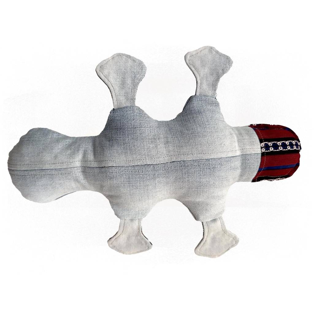 Umweltfreundliches Schnabeltier Kuscheltier aus Recycling-Material, handgemacht, OEKO-TEX Bild 4