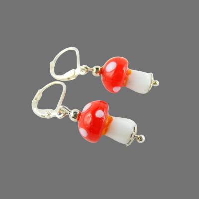 Ohrringe Lampwork Rübchen