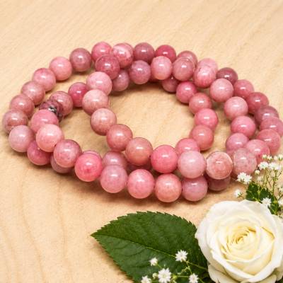 Andenopal Armband aus Peru – AA-Qualität, 8 mm Perlen, 19 cm