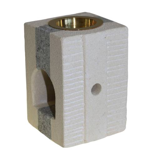 Sandstein Aroma Diffusor Quadratischer Kombi-Brenner