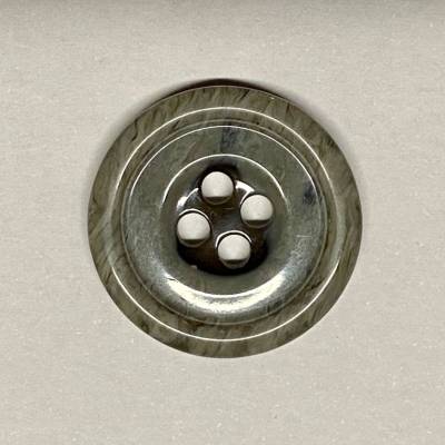 4-Loch Knöpfe Durchmesser 25 mm grau marmoriert Packung mit ca.10 Stück / 25g