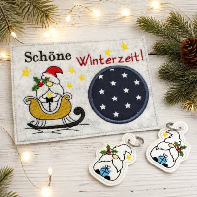 Stickdatei Wichtel Weihnachtswichtel Mugrug
