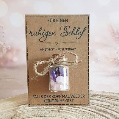 Geschenk gegen Stress personalisierbar, besser schlafen, kleine Aufmerksamkeit Freundin Frau, Geschenkidee Kollegin