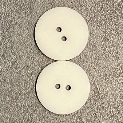 2-Loch Knöpfe weiss Durchmesser 25 mm Packung 25g (ca. 15 Stück