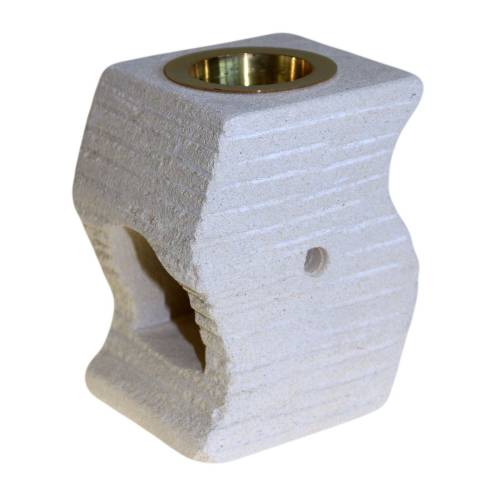 Sandstein Aroma-Diffusor Gestufte Welle Öl Schale