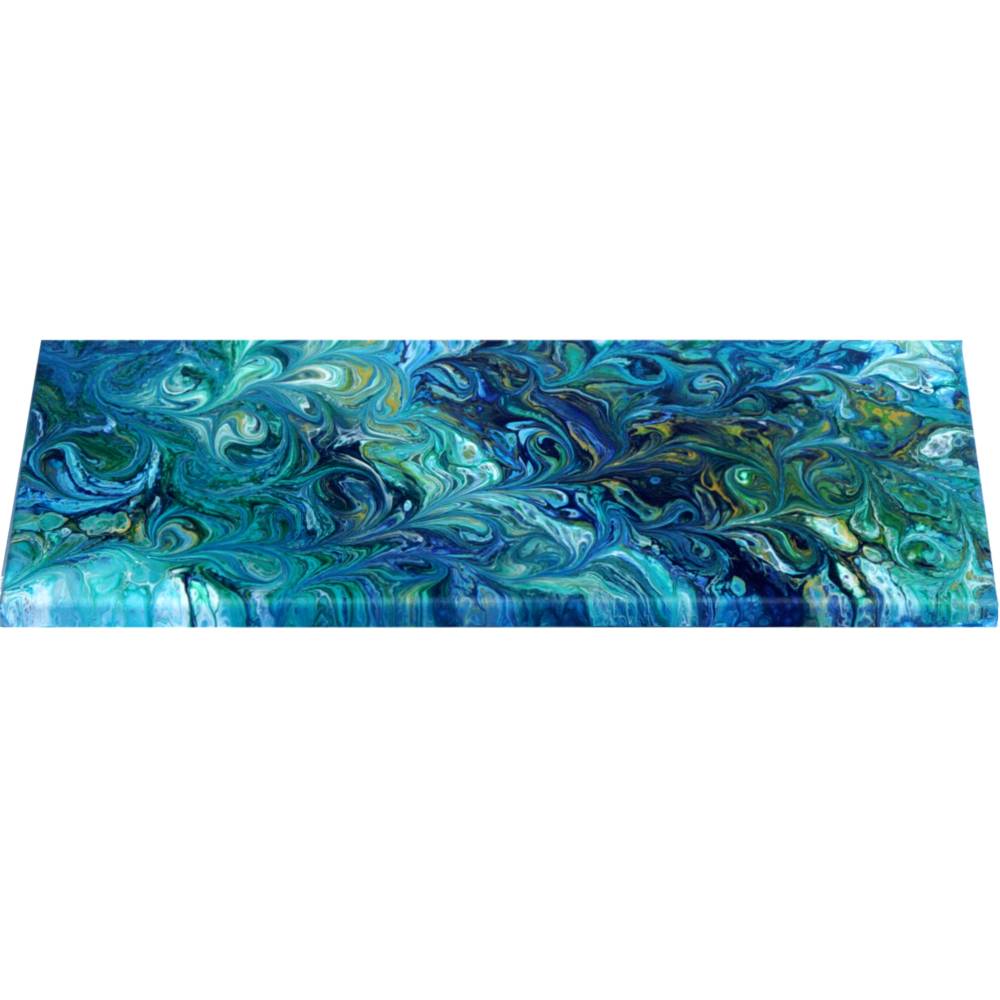 Pouring Unikat Acrylbild Ozean 20 x 60 cm – Modernes handgemaltes Wandbild für ihr Zuhause Bild 4