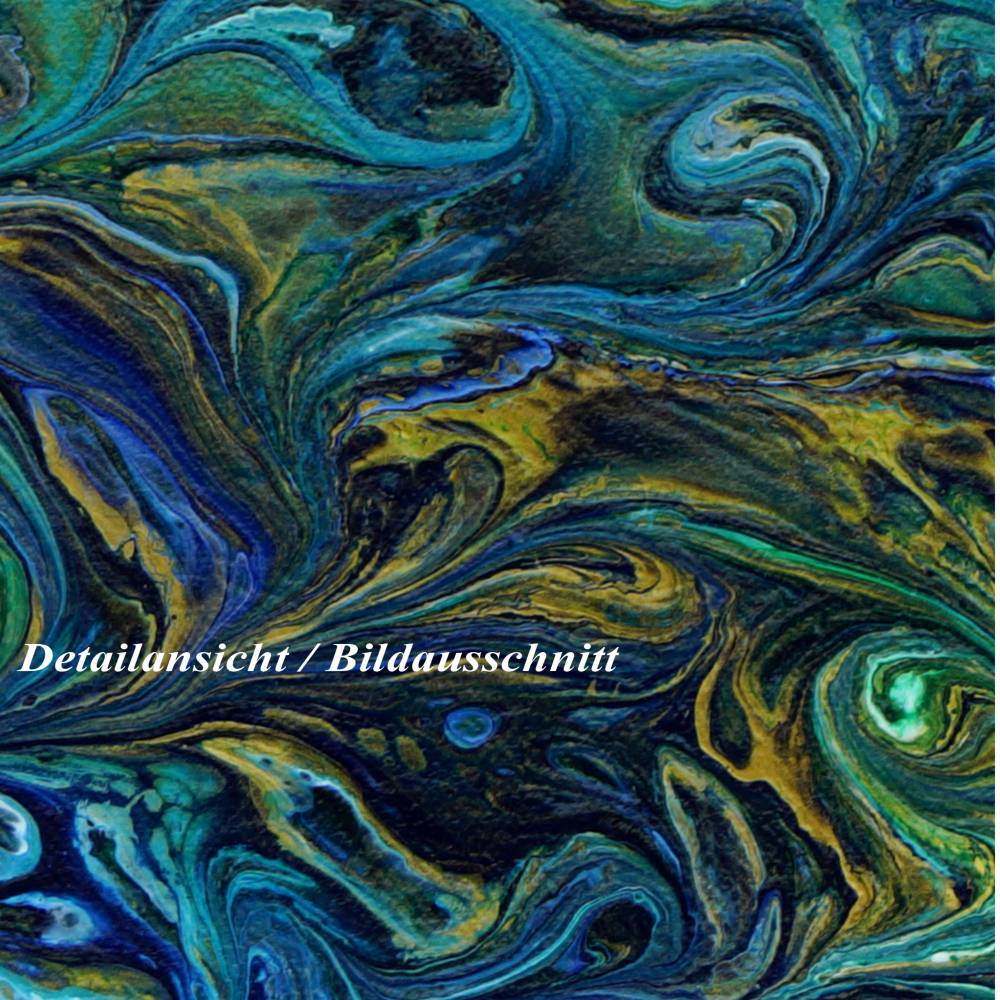 Pouring Unikat Acrylbild Ozean 20 x 60 cm – Modernes handgemaltes Wandbild für ihr Zuhause Bild 7