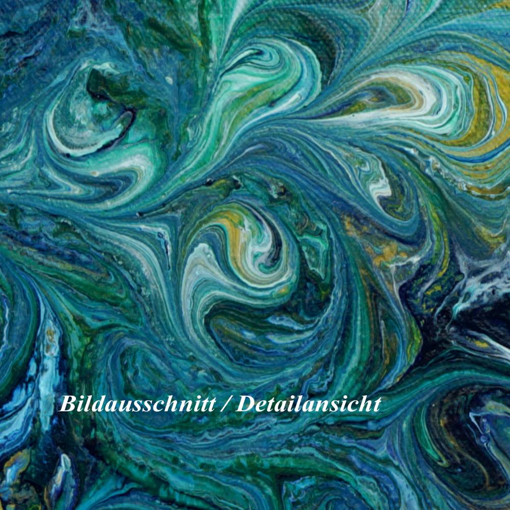 Pouring Unikat Acrylbild Ozean 20 x 60 cm – Modernes handgemaltes Wandbild für ihr Zuhause Bild 8