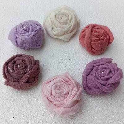 6 KLEINE ROSEN, Deko & Accessoires, Farben Weiß/Lila/Altrosa/Rosa/Mauve