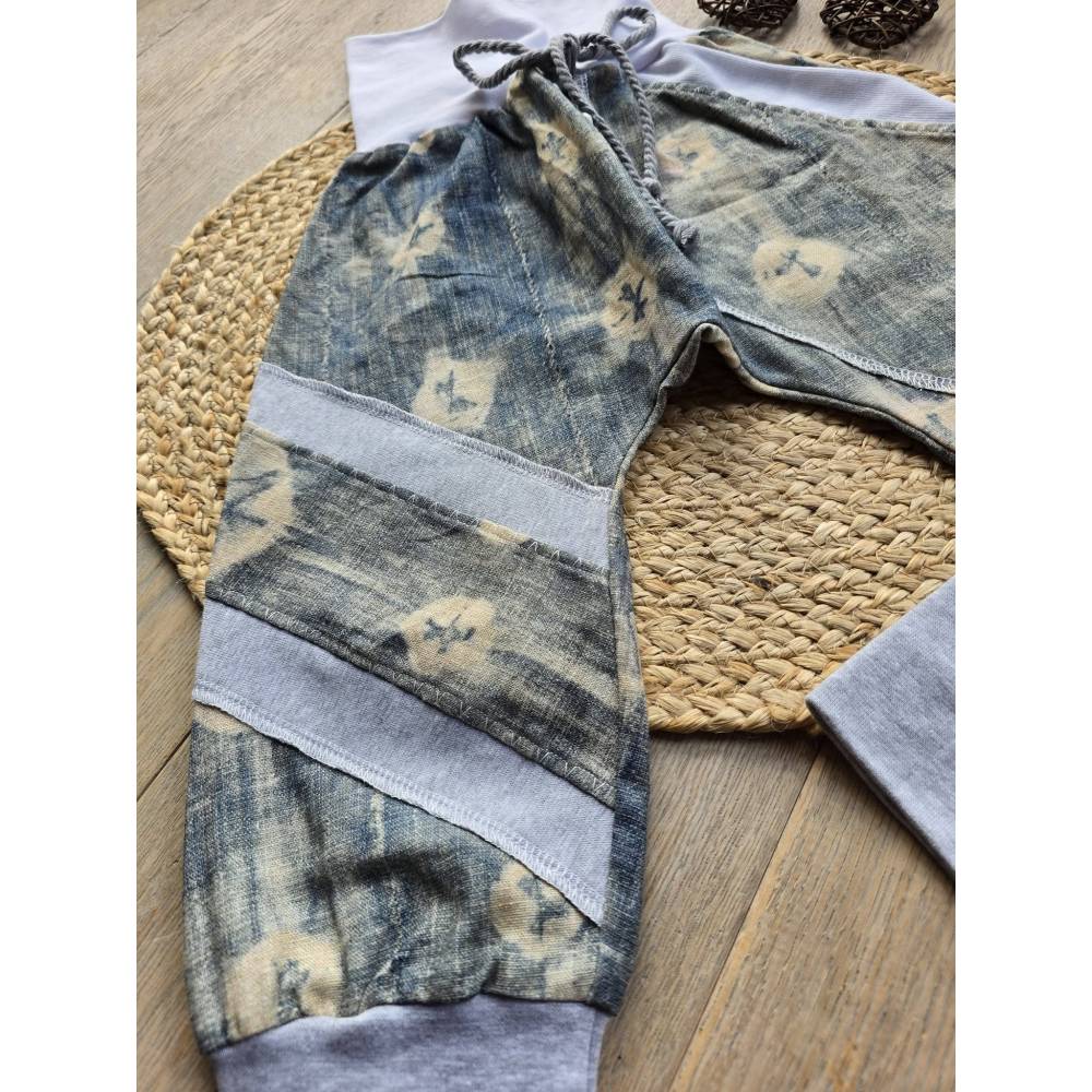 Leinen Pumphose für Kinder Gr.98/104 – Leicht, Atmungsaktiv & Handmade Unikat Unisex Pants Bild 3