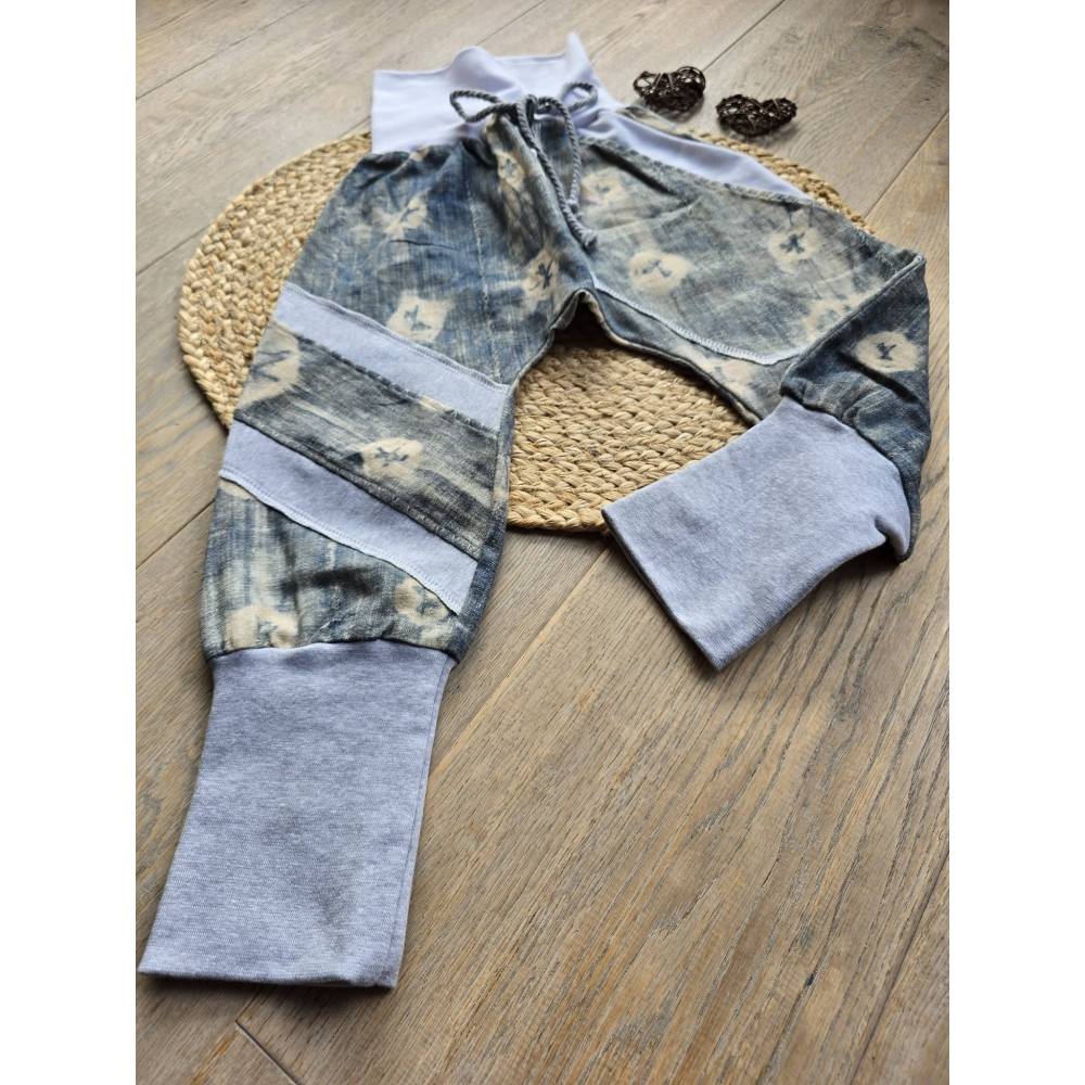 Leinen Pumphose für Kinder Gr.98/104 – Leicht, Atmungsaktiv & Handmade Unikat Unisex Pants Bild 5