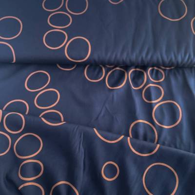 Tencel Lyocell Köperstoff Circle Around – Indigo Night – Mind the Maker