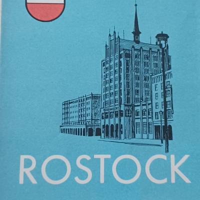 Straßenübersichts- Plan  -   Rostock  -  1963  -