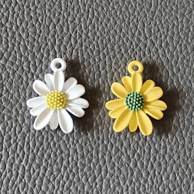 Gänseblümchen Anhänger 20,5 x 16,5 mm 4 Stück