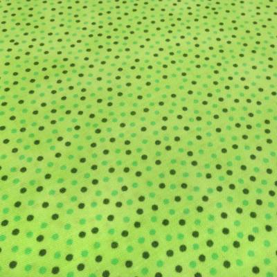 Stoff Baumwolle Popeline Querstretch mit 2 mm Punkte Pünktchen Design grün oliv Kleiderstoff Blusenstoff Dekostoff