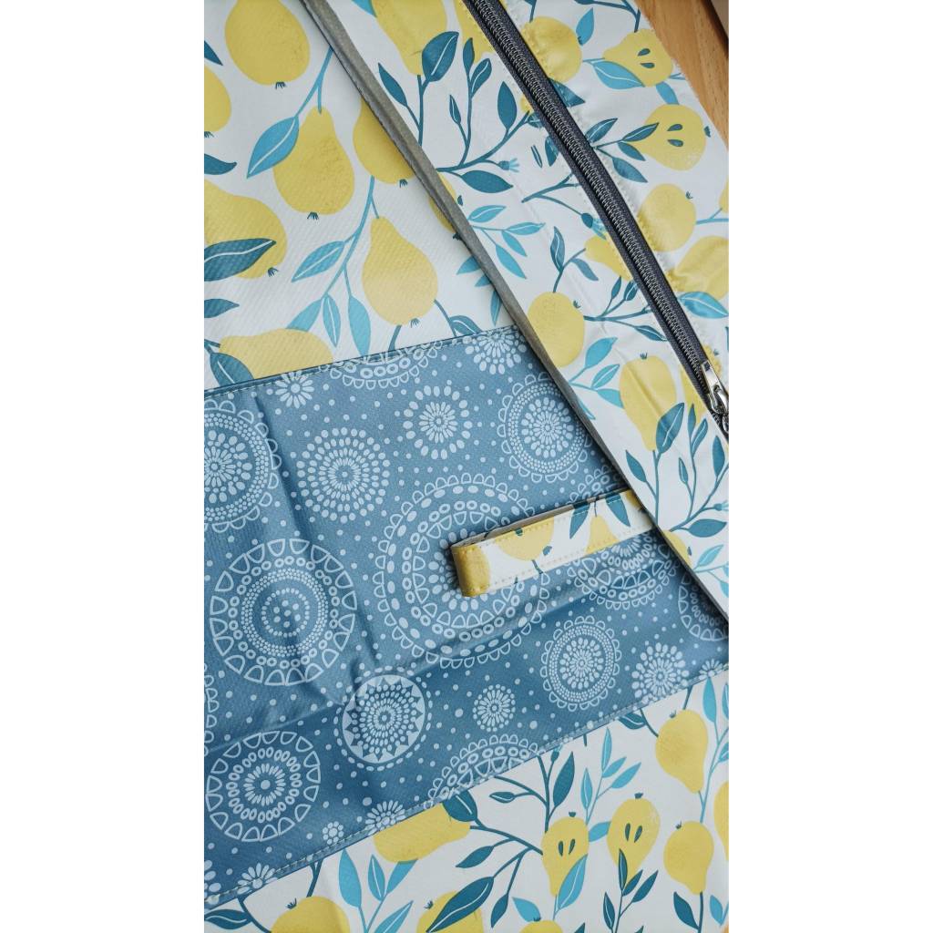 Große Kulturtasche, Waschtasche, Wachstuch Bild 4