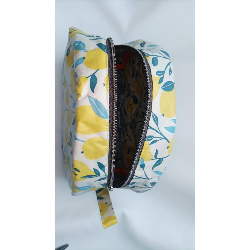 Große Kulturtasche, Waschtasche, Wachstuch Bild 7