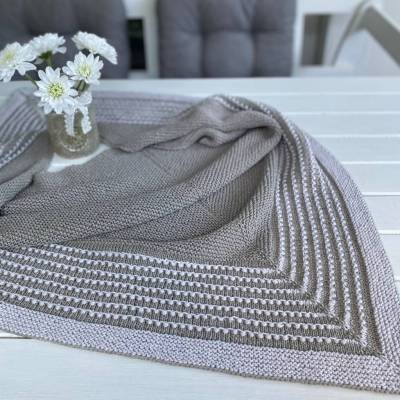Strickanleitung Lizas Tuch Pearly Lines