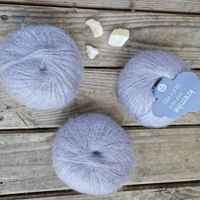 Kremke Silky Kid - Mohair-Seide - silbergrau