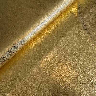 Funktionsstoff, Vier-Wege-Stretch, Lamé gold, Schlangenprint