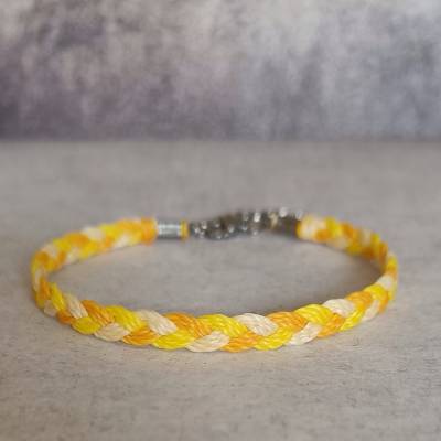 Makramee-Armband „Twine“ - Gelb