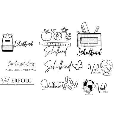 Schule Bundle PNG SVG Datei - Download Plotterdatei - Plotter File - Schule Lernen Kinder Schulkind