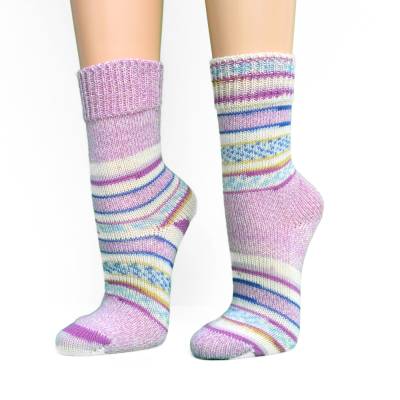 Gestrickte Damen-Socken Gr. 40 - 41 aus hochwertiger Pro Lana Sockenwolle – Handgemacht & warm