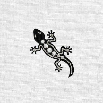 kleine Eidechse Aufnäher Patch 2,5x4,8 cm