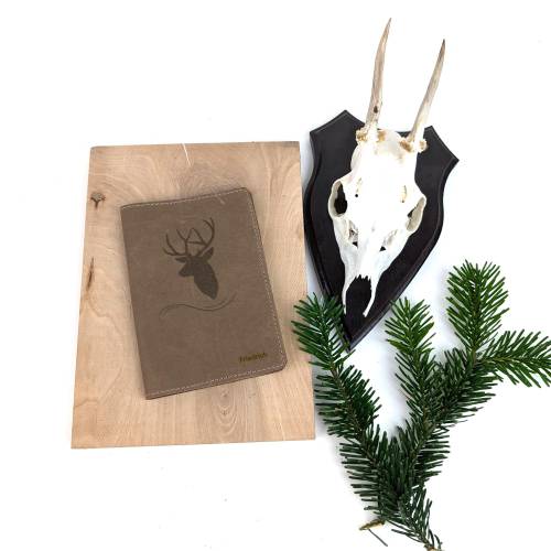 Jagdscheinhülle aus Leder für Jäger - Geschenk zur bestandenen Jagdprüfung